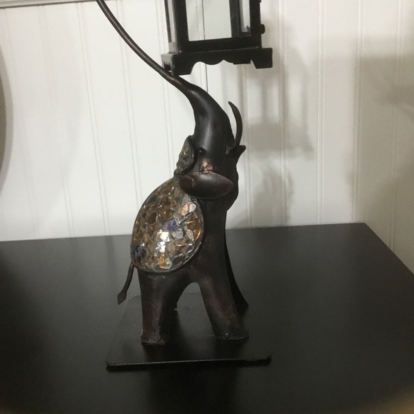 Pier 1 Imports Metal Elephant Tea-light Lantern - Picture 2 of 13